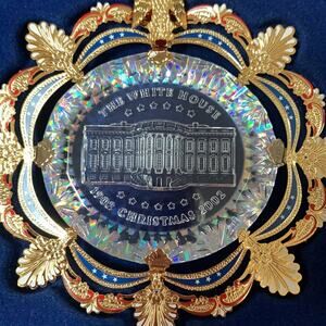 2002 White House Christmas Ornament Crystal Chandelier In Box